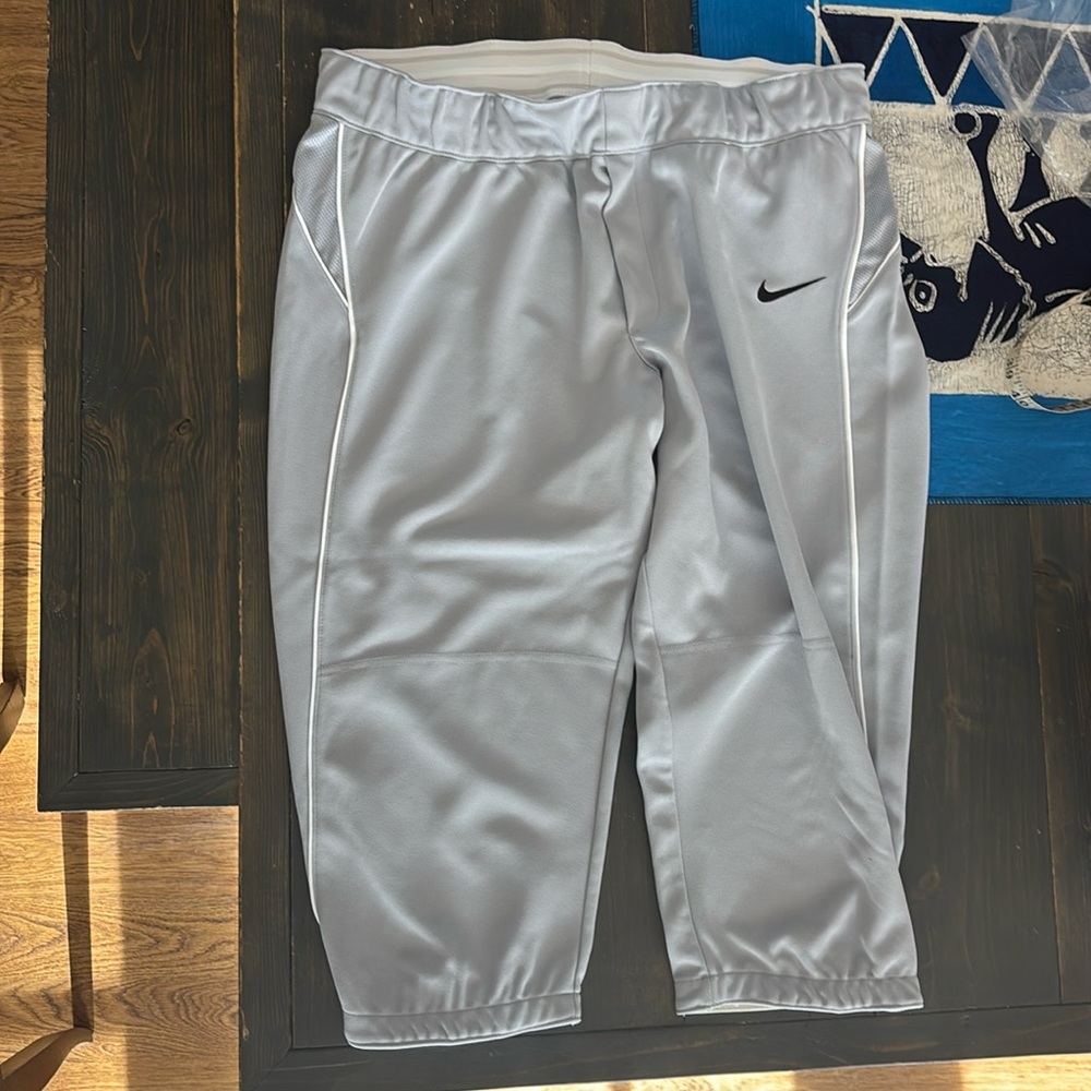 NIKE gray softball pants NWT XL